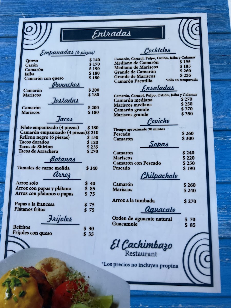 El Cachimbazo Menu - Image 1